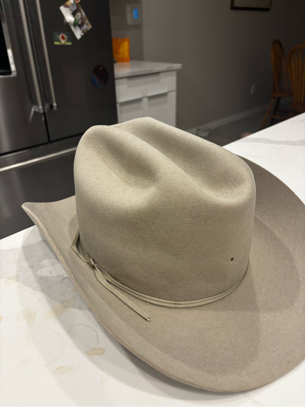 Sears Brown Felt Cowboy Hat with Ivory Lining